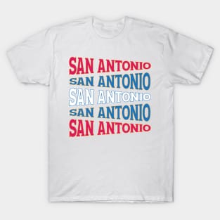 TEXT ART USA SAN ANTONIO T-Shirt